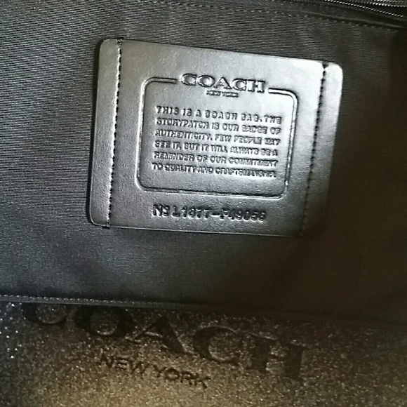 SOLD}●Authentic COACH Glitter Ferry Tote - Picture 6 of 8